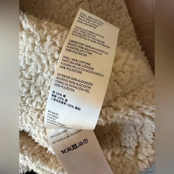 We The Free By Free People Woodlands Plaid Sherpa Jacket Beige - Picture 12 of 12